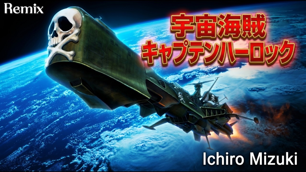 宇宙海賊キャプテンハーロック　動画 宇宙海賊キャプテンハーロック Remix 水木一郎 - YouTube