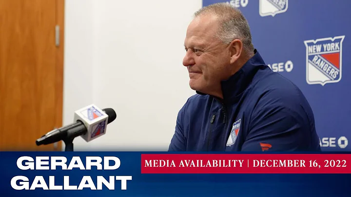 New York Rangers: Gerard Gallant Media Availabilit...