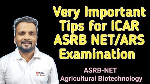 Important Tips for ICAR- ASRB NET/ARS Exam 2021 ! Points to remember !