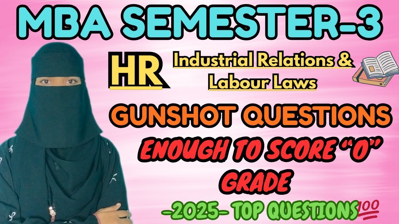 Вопросы по теме «Производственные отношения и трудовое право» для студентов MBA, 3 семестр 💯✅ | 2...