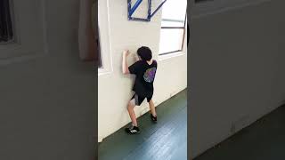 How To Learn To Punch From A Bladed Boxing Stance Wall Drill