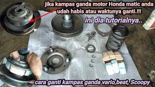 TUTORIAL CARA GANTI KAMPAS GANDA VARIO