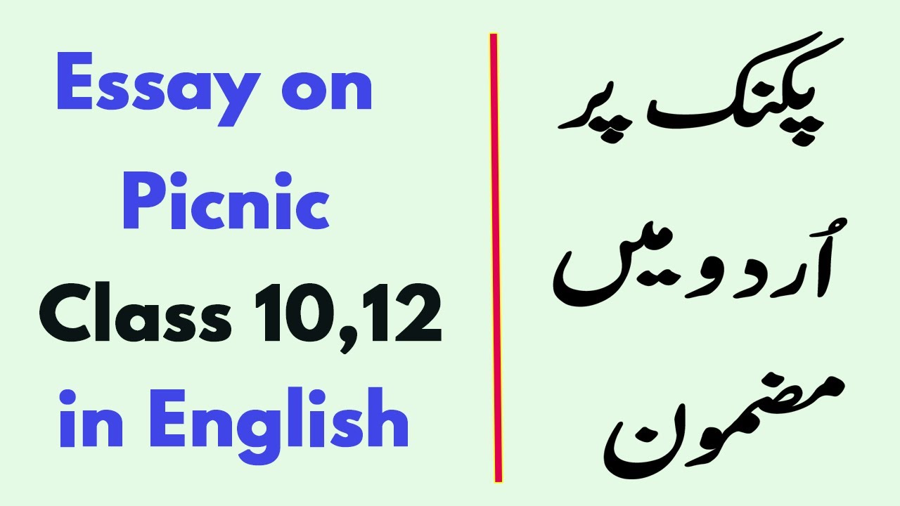 essay on picnic at seaside in urdu