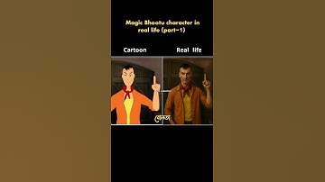 Magic Bhootu character in real life(part-1) #shorts #short #cartoon #statusvideo #viralshort #status