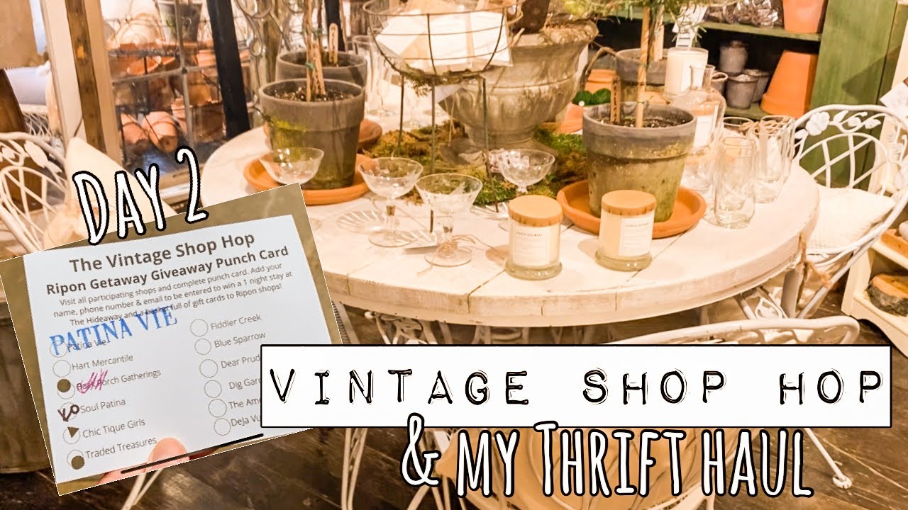 Day 2 of The Vintage Shop Hop & My Thrift Haul Pickin’ & Thriftin