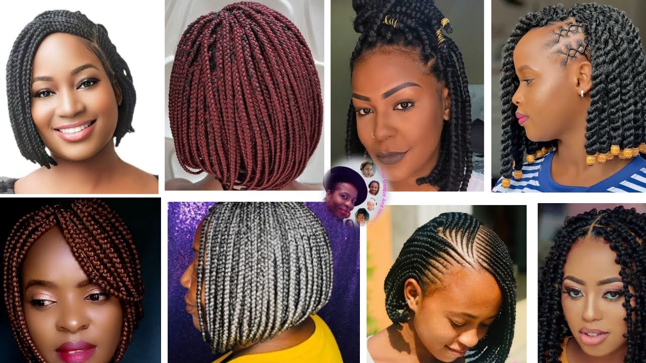 Bohemian knotless braids bob  Bob braids hairstyles, Braided hairstyles  for teens, Short box braids hairstyles