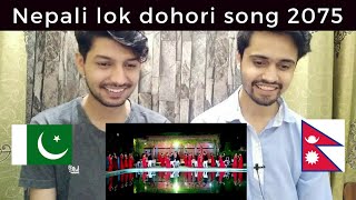 Pakistani Reaction New Nepali lok dohori song 2075 | Lalumai | Bishnu Majhi & Sandip Neupane