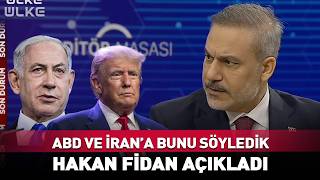 Abd Ve İranı İsrail Konusunda Uyardık Hakan Fidan Açıkladı