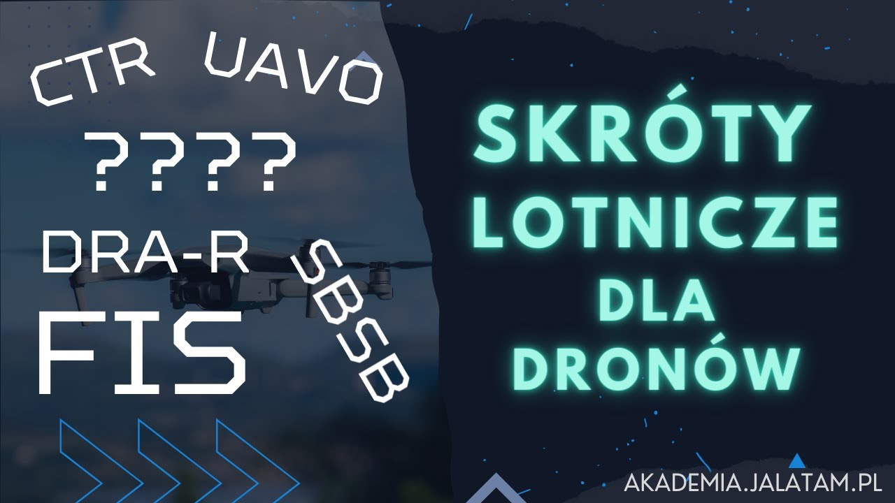 Dronowa Terminologia - co oznaczają skróty lotnicze