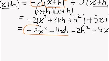 Difference Quotient for quadratic equation