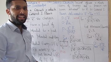 Maximum power output|ch#13Current Electricity|topic13.8,lect13|Inter part 2|physics by umar