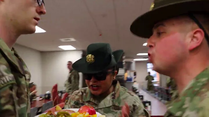 United States Army Basic Combat Training FIRST MEAL
