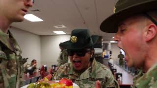 United States Army Basic Combat Training FIRST MEAL