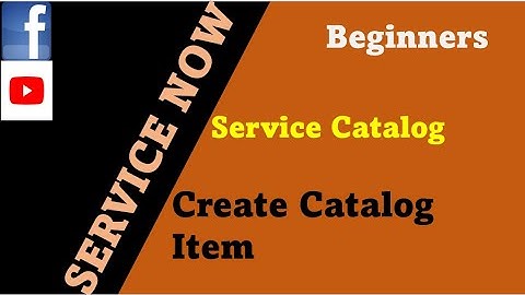ServiceNow | How to create a catalog Item | service catalog part 1
