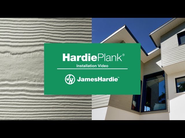 Hardie® Plank cladding installation video class=