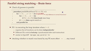 COMP526 (Fall 2023) 7-3 §7.2 Parallel string matching