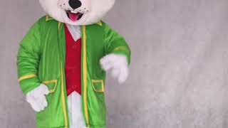 Wendell Green Rabbit Easter Bunny Mascot Costumes Animal