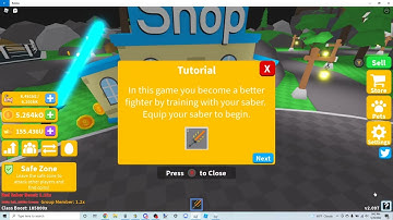 Saber Simulator - Getting Golden Warrior Rank on my alt!!