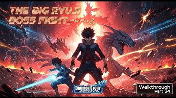 The Big Ryuji Boss Fight 🔥 | Digimon Story Hacker’s Memory Walkthrough Part 34