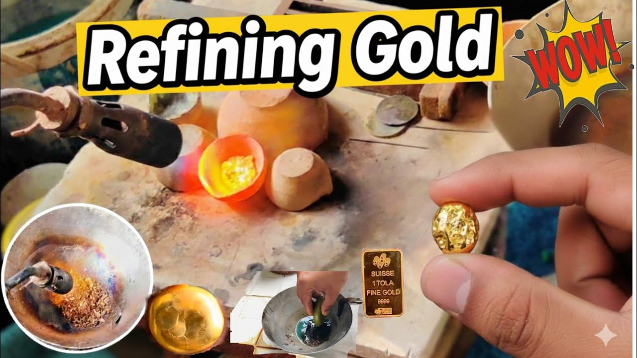 How Gold Is Refined | Complete Refining Method#PureGold