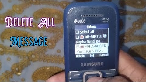 How to delete all message in one time in Samsung keypad phone, Delete all message in keypad mobile 💯