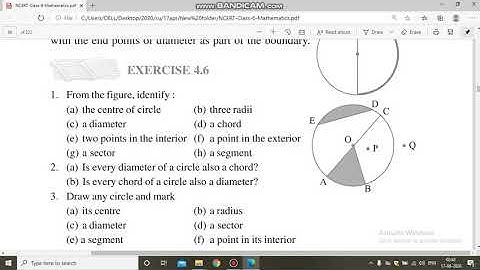 Class 6th Maths, Chapter 4 "Basic Geometrical Ideas" Exercise-4.6, (part 2) by Vazeeha Zabi