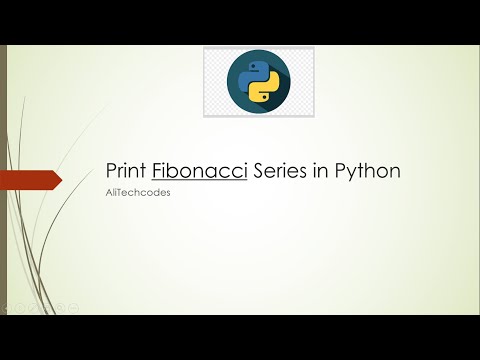 Fibonacci Series In Python || How to print fibonacci  series in python