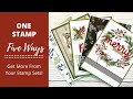 One Stamp 5 Ways // Get More From Your Stamps