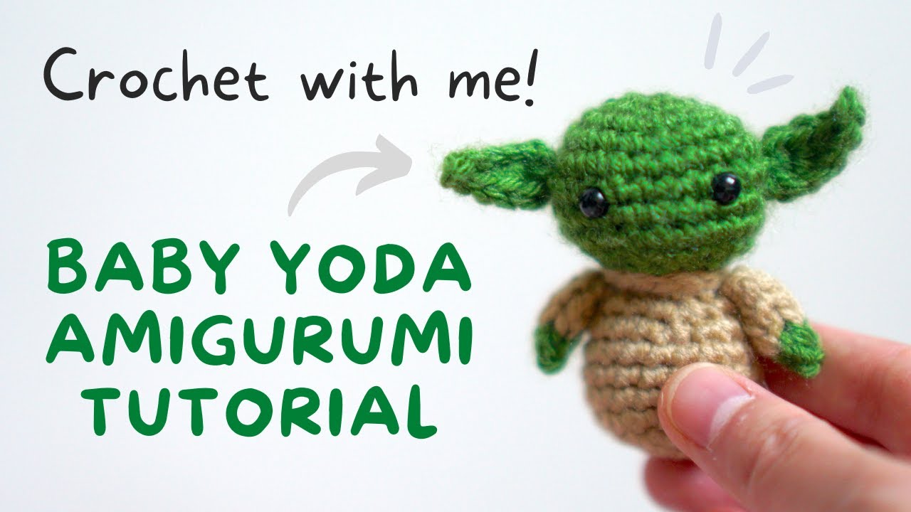 Yoda Baby Figurine Baby yoda crochet Keychain Baby Yoda Plush 