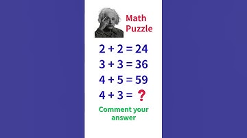 Can you solve this Maths puzzles ? #shorts #mathpuzzle #maths
