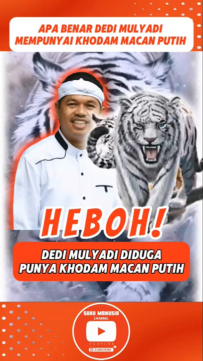 Is it true that Dedi Mulyadi has a white tiger spirit #shorts