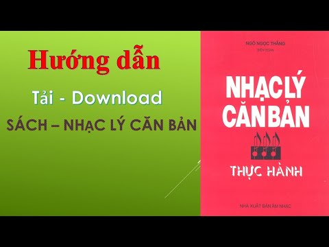 Nhạc Lý Căn Bản – Hướng dẫn tải sách Nhạc Lý về ĐIỆN THOẠI , MÁY TÍNH