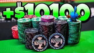 ALL IN for a $10,000 POT the First Hand of the Night!! | Poker Vlog #259
