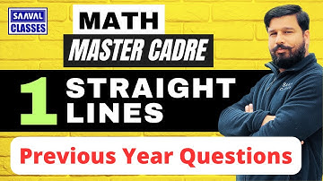 Master Cadre Math Lec-1 Straight Line (Conic Section) | SAAVAL CLASSES, Abohar |