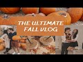 FALL VLOG 🍂 | halloween costumes, pumpkin carving, homemade dessert recipe & seasonal lattes!