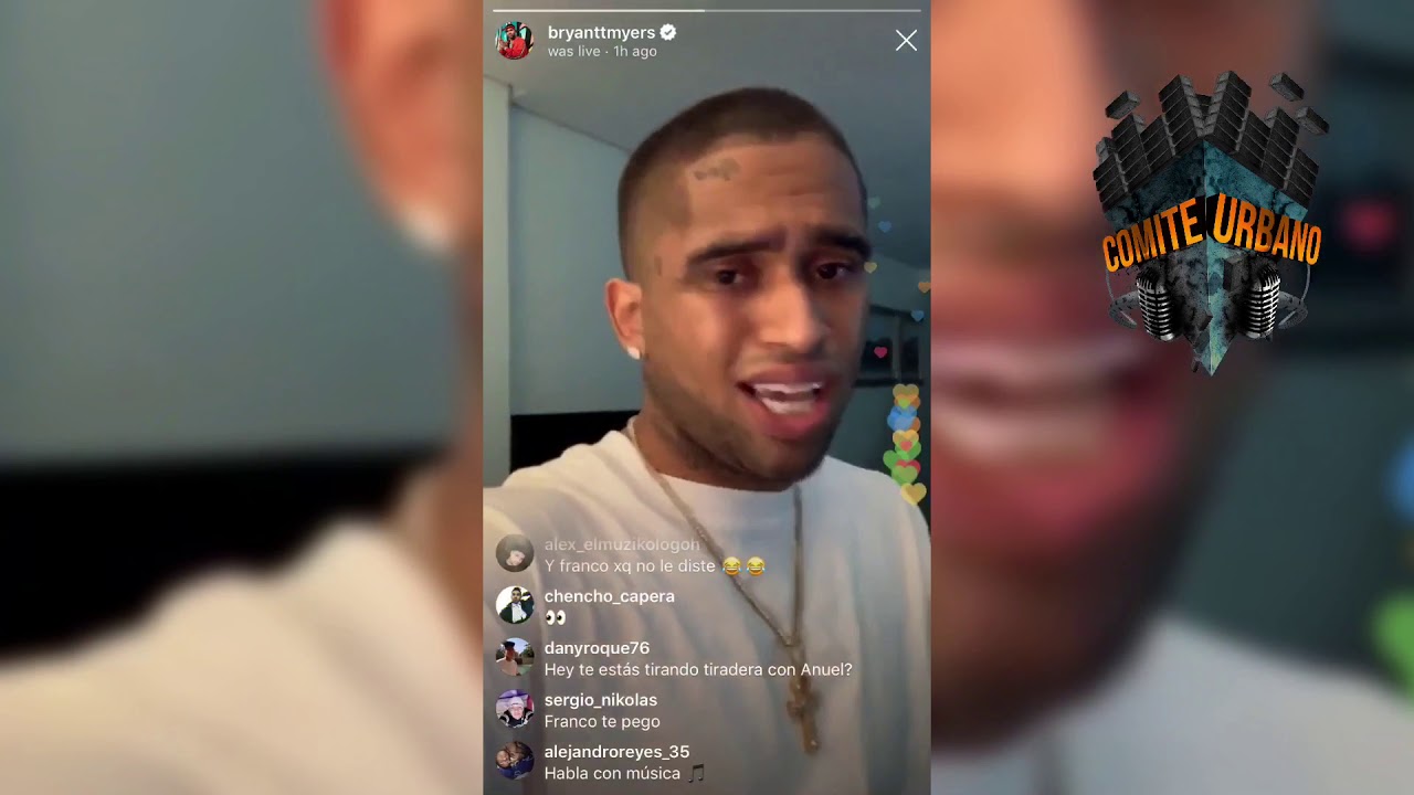 BRYANT MYERS le Tira a ANUEL AA "VAMOS A DARNOS PAL DE PUÑOS"
