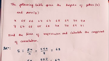 [21MATCS41] Model Question Paper 1 (Q.6a) | Module 3 Statistical Methods and Curve Fitting