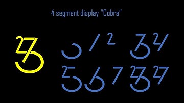 4 segment display "Cobra"