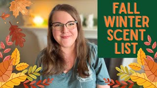Scentsy 2026 Fall/Winter Catalog Insert Scent List! 🍂☃️