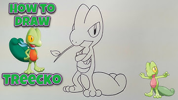 How To Draw Treecko | Pokemon | Step By step tutorial