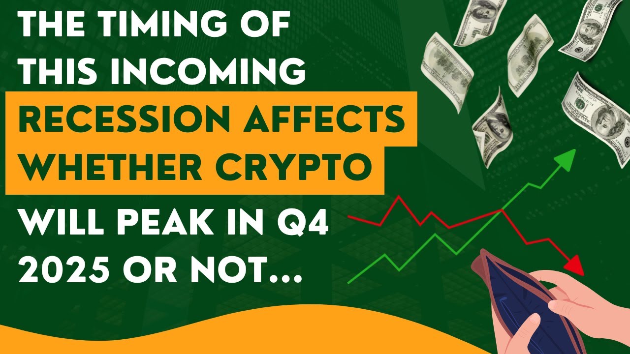 The TIMING of this incoming Recession affects whether Crypto will peak in  Q4 2025 or not...