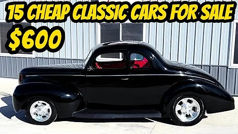 15 Classic Cars from the 1940s to 1970s You Can Buy for $600 to $49,000!