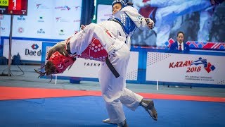Irem Yaman Tur Vs Marta Calvo Esp. European Taekwondo Championships Kazan-2018
