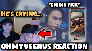 OHMYVEENUS' REACTION AFTER RENEJAY PICKED DIGGIE...😮