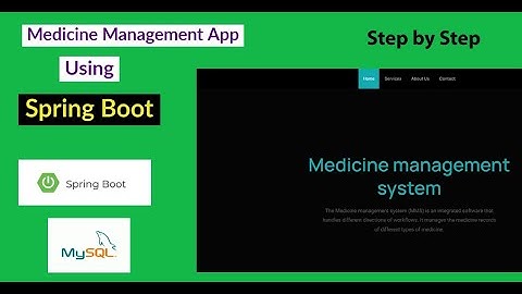 Building a Medicine Management app with Spring Boot and Java | Part-2