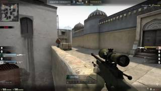 Jumping Awp Shot, No Scope, Double Kill!