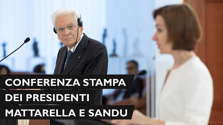 Conferenza stampa del Presidente Mattarella e della Presidente della Repubblica di Moldova