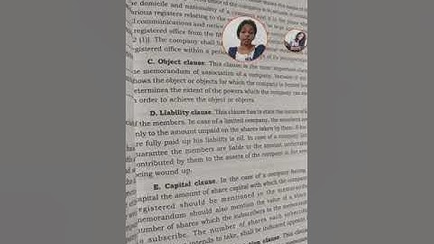 memorandum of association part2 : Adv. Lovy Locksley Mathews