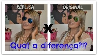 Óculos aviador Ray-Ban X Óculos Aliexpress - Qual a diferença? - Amanda Bernardo(Quer aprender a diferenciar uma réplica de um autêntico Ray-Ban? Nesse vídeo mostro as principais diferenças entre eles no modelo mais vendido do mundo: ..., 2014-04-14T21:00:04.000Z)