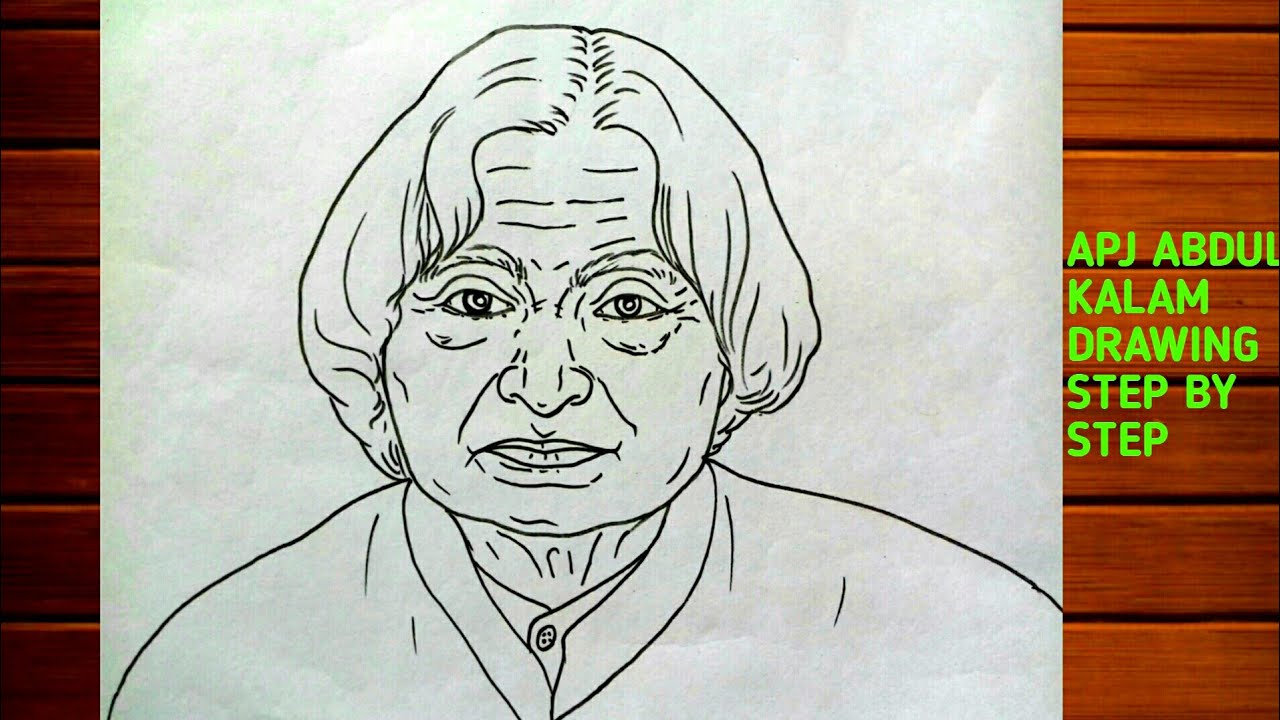 Discover 68+ abdul kalam easy drawing super hot